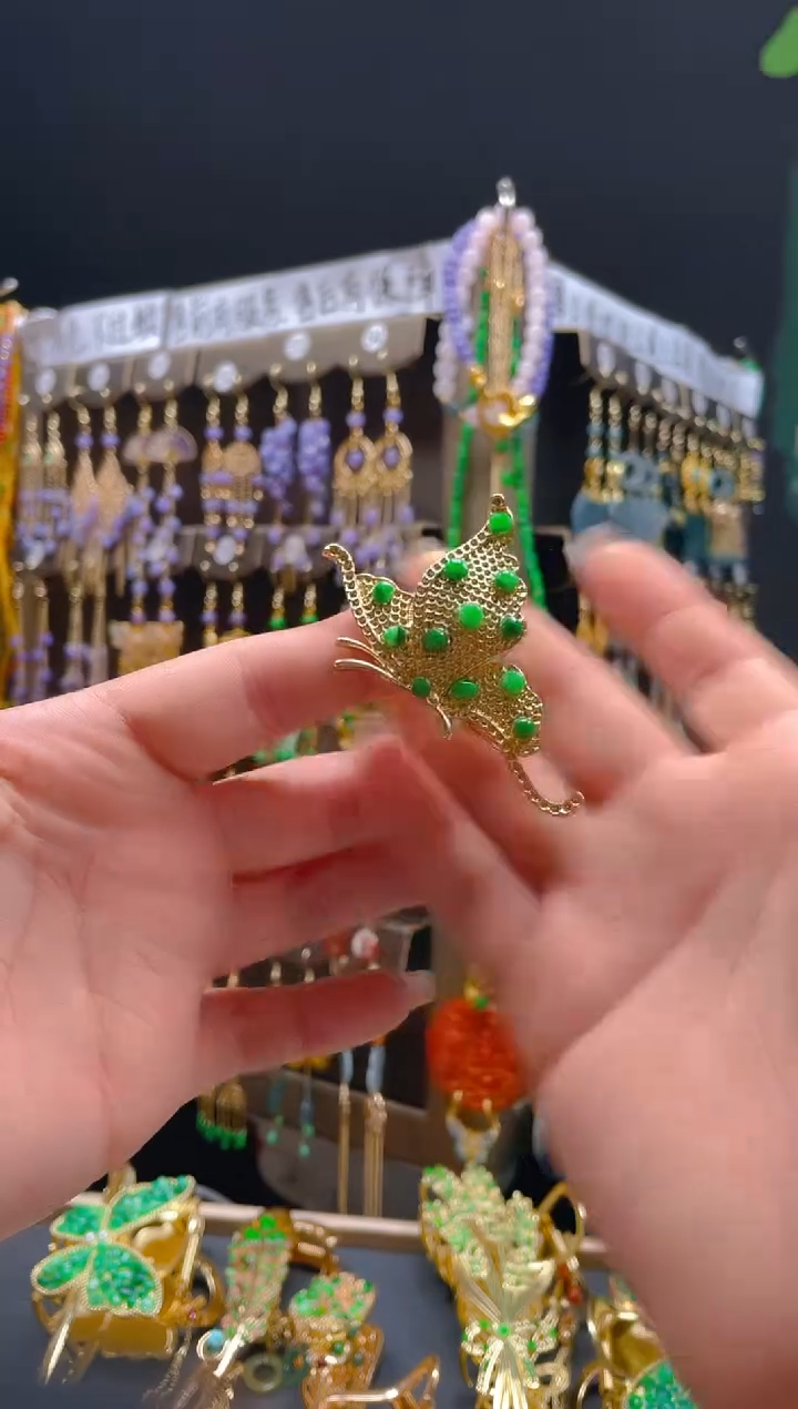 【闪购商品】翡翠耳饰合金0106翡翠饰品