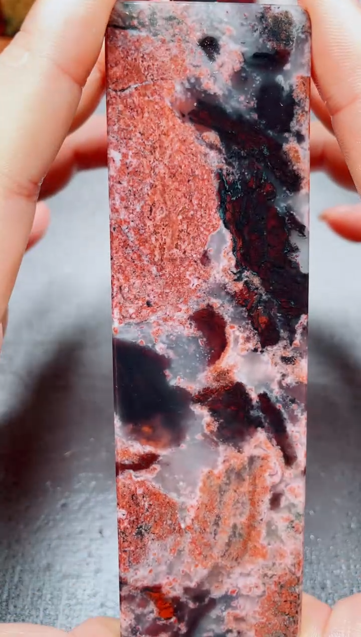 玉桂林鸡血玉素章--26