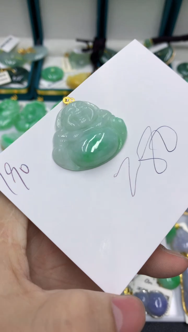 【闪购商品】翡翠颈饰18K金镶嵌号链接11111