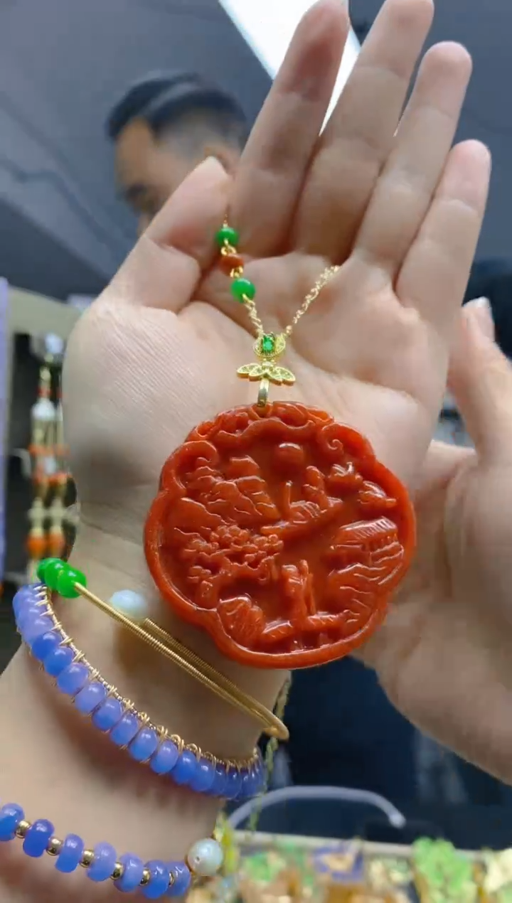 【闪购商品】翡翠耳饰合金0196翡翠锁骨链