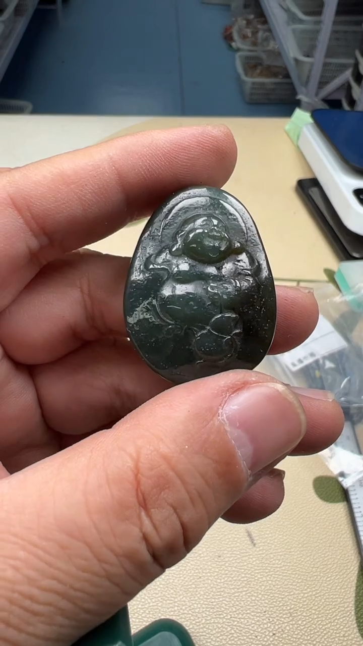 吊坠白玉菩提塔**?绿色单颗5396