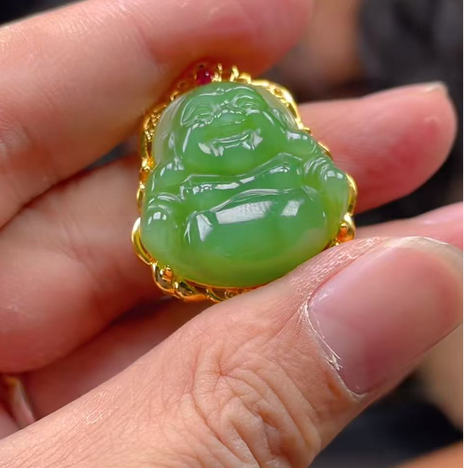 【玉经纶】180852/HQ19-和田玉吊坠-多样性发其一