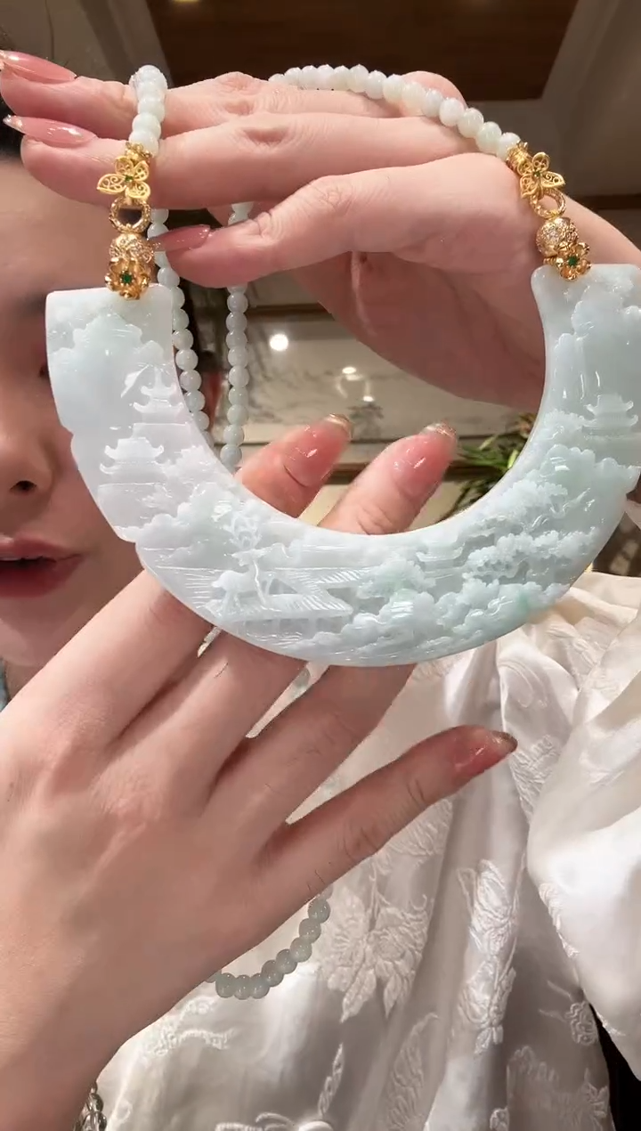 【闪购商品】翡翠颈饰未镶嵌国风