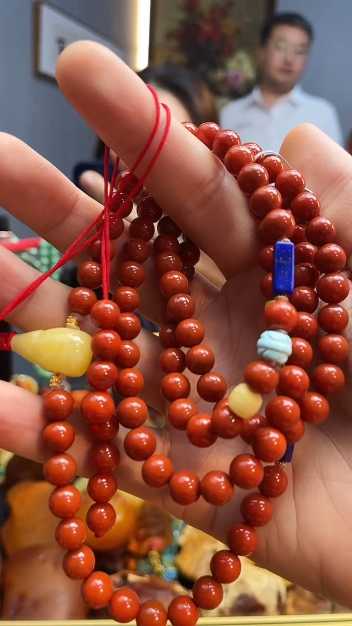 南红玛瑙未镶嵌颈饰项链