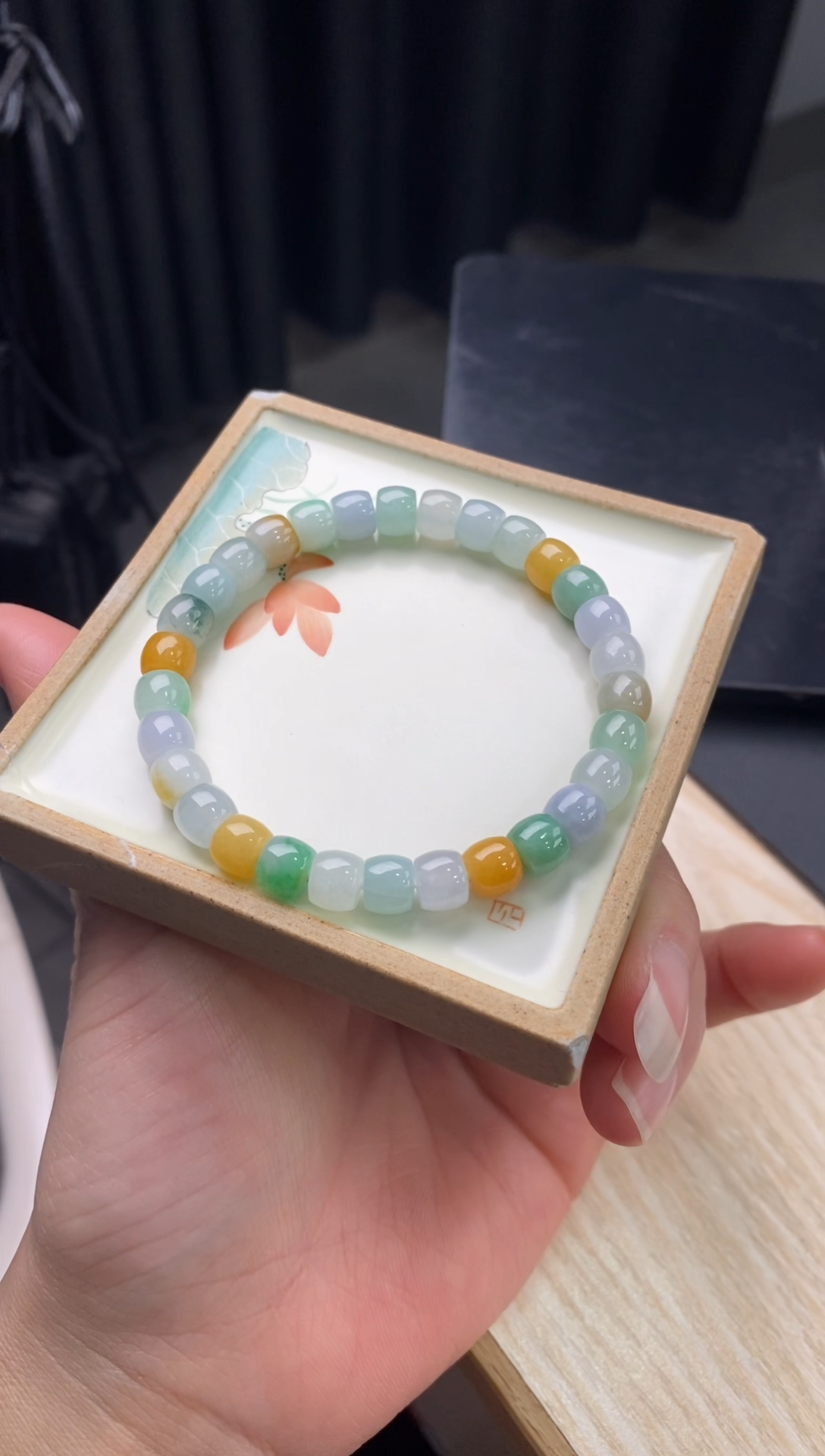 【闪购商品】翡翠手链未镶嵌天然翡翠手串105