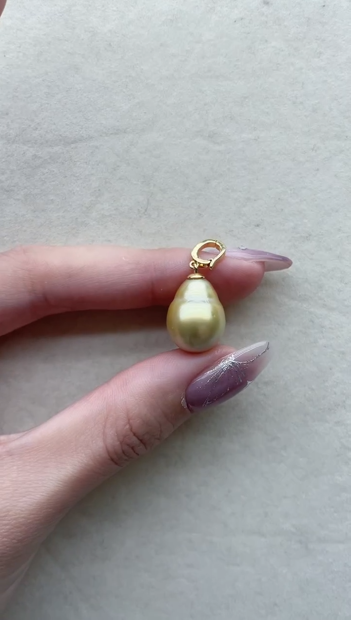 【闪购商品】海水珍珠吊坠银S925镶嵌Y27