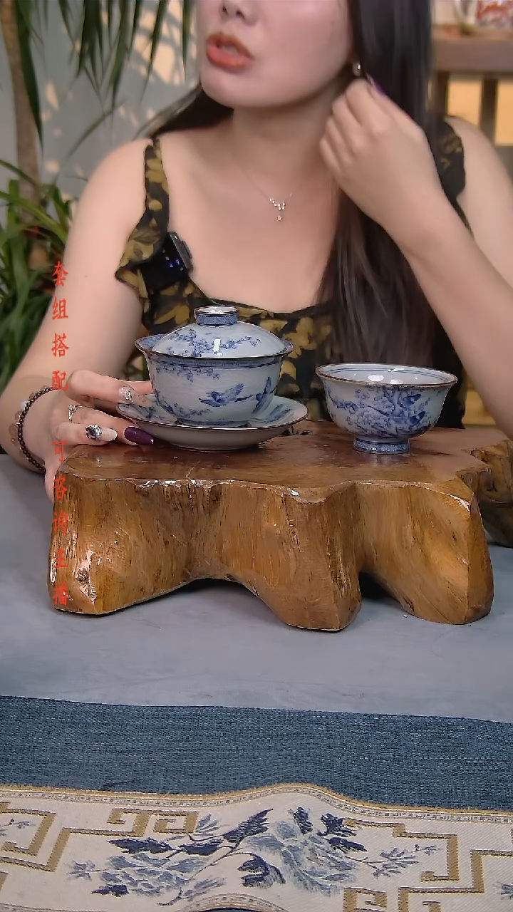 简装家用款2件套 老陶泥开片纹陶瓷茶具