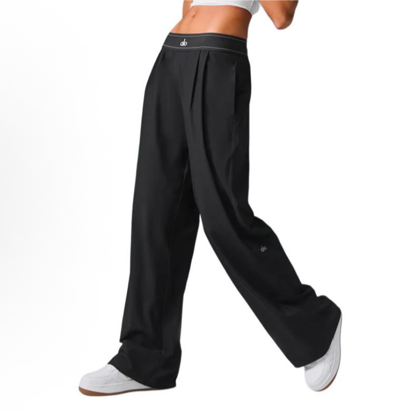 【Alo Yoga】SUIT UP TROUSER小标志宽松柔软常规款直筒西装裤女款