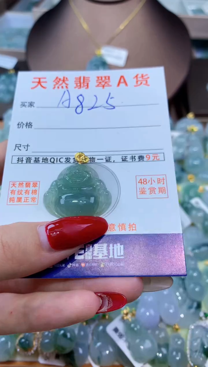 翡翠未镶嵌颈饰天然翡翠A货挂件 