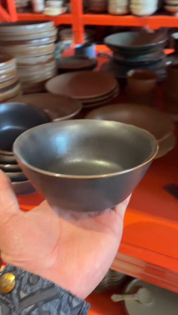 瓷片5.5寸银兔毫马蹄碗（拍一发二）