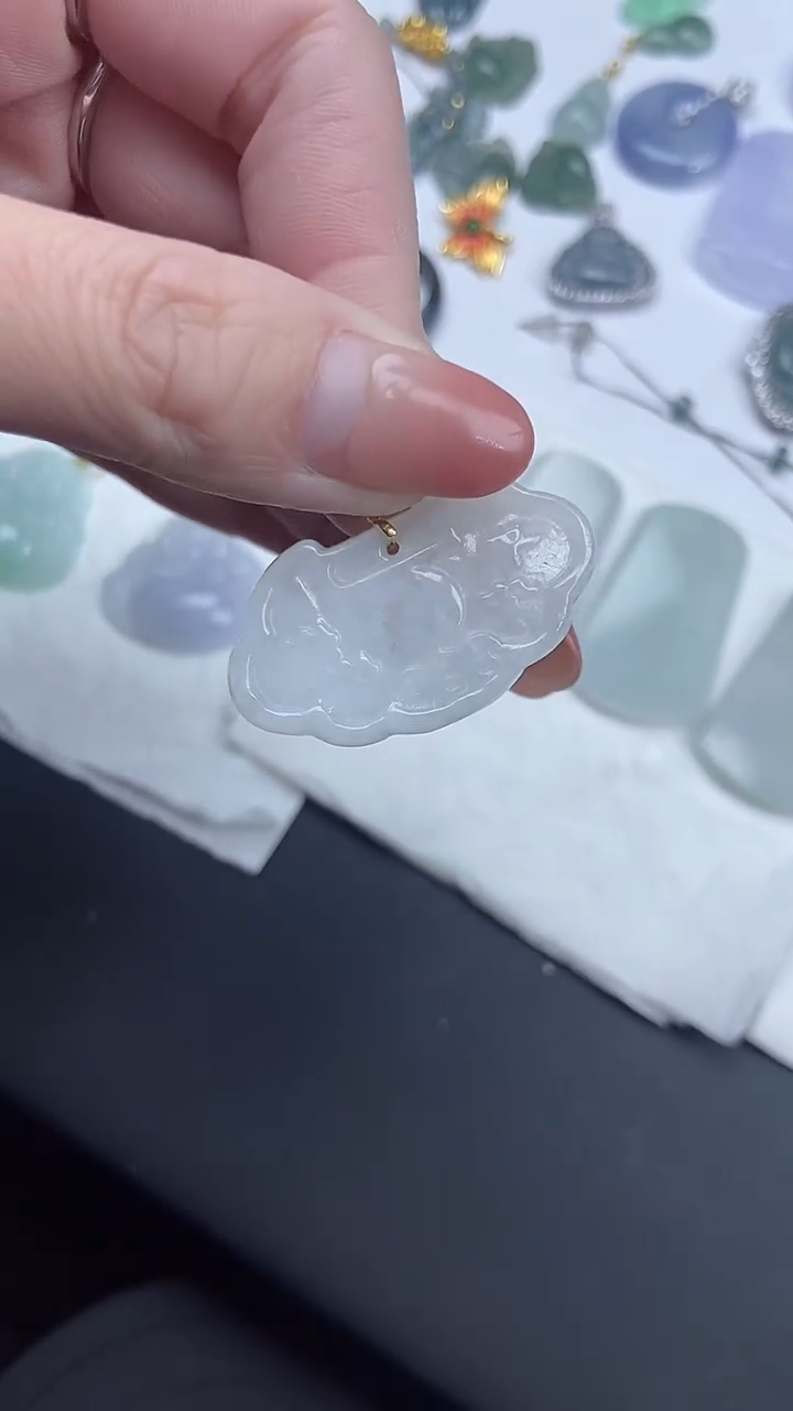 【闪购商品】翡翠吊坠(不含链)未镶嵌天然A货翡翠-吊坠