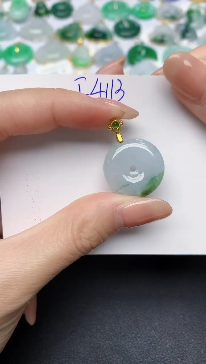 颈饰未镶嵌翡翠天然缅甸A货翡翠百元以上9元证书费自理