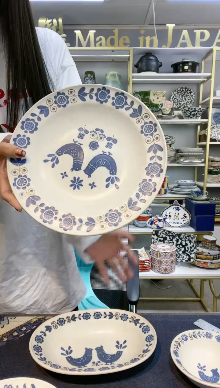 【闪购商品】碗小蓝鸽平盘25cm一支