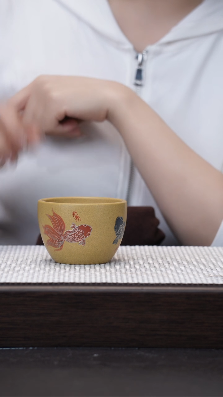 【闪购商品】紫砂茶壶宜兴紫砂杯 黄金段120cc