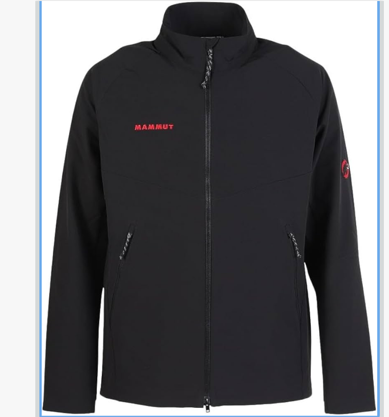 Mammut/猛犸象亚洲版MACUN立领红象刺绣防风防泼水软壳夹克03050