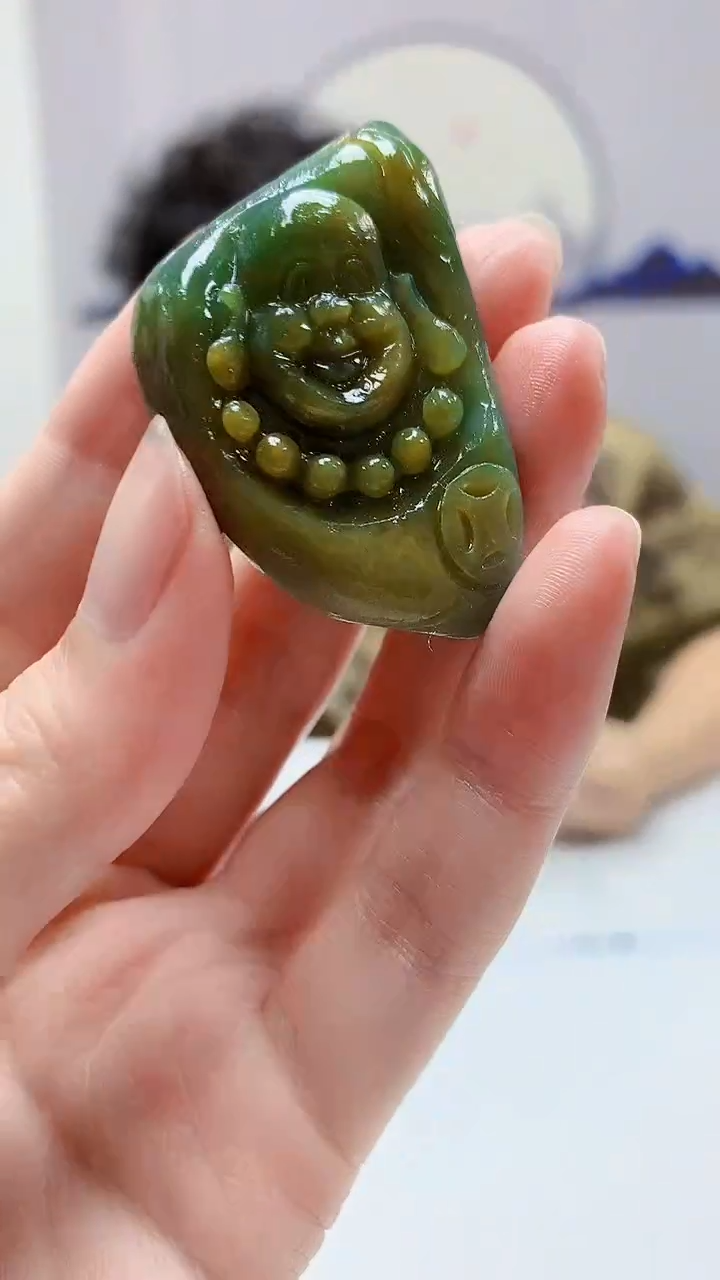 【闪购商品】定制翡翠未镶嵌4688zm-毛货挂件佛公117