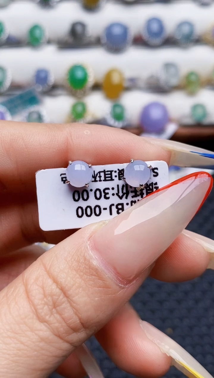 银S925镶嵌戒指翡翠5376