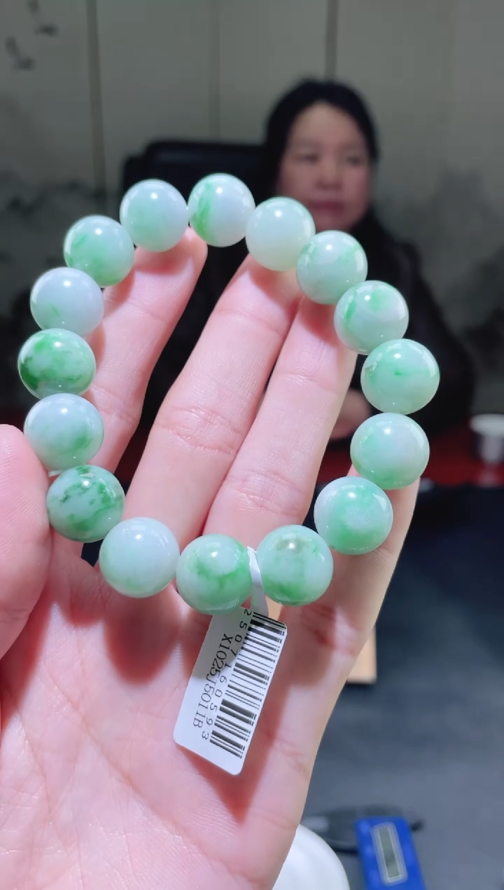 未镶嵌定制翡翠珠串 拍一发一