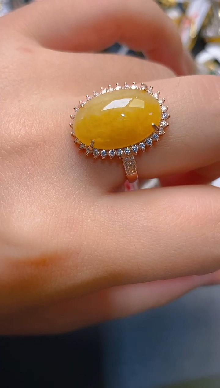 【闪购商品】翡翠耳饰银S925镶嵌天然A货翡翠1