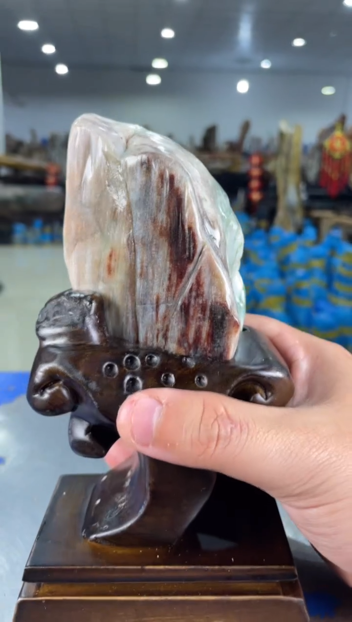 【闪购商品】硅化玉摆件未镶嵌37