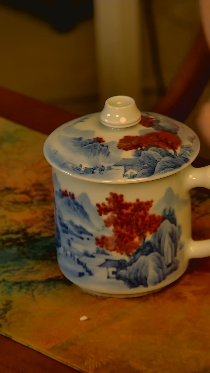 【闪购商品】杯手工手绘杯杯很美丽