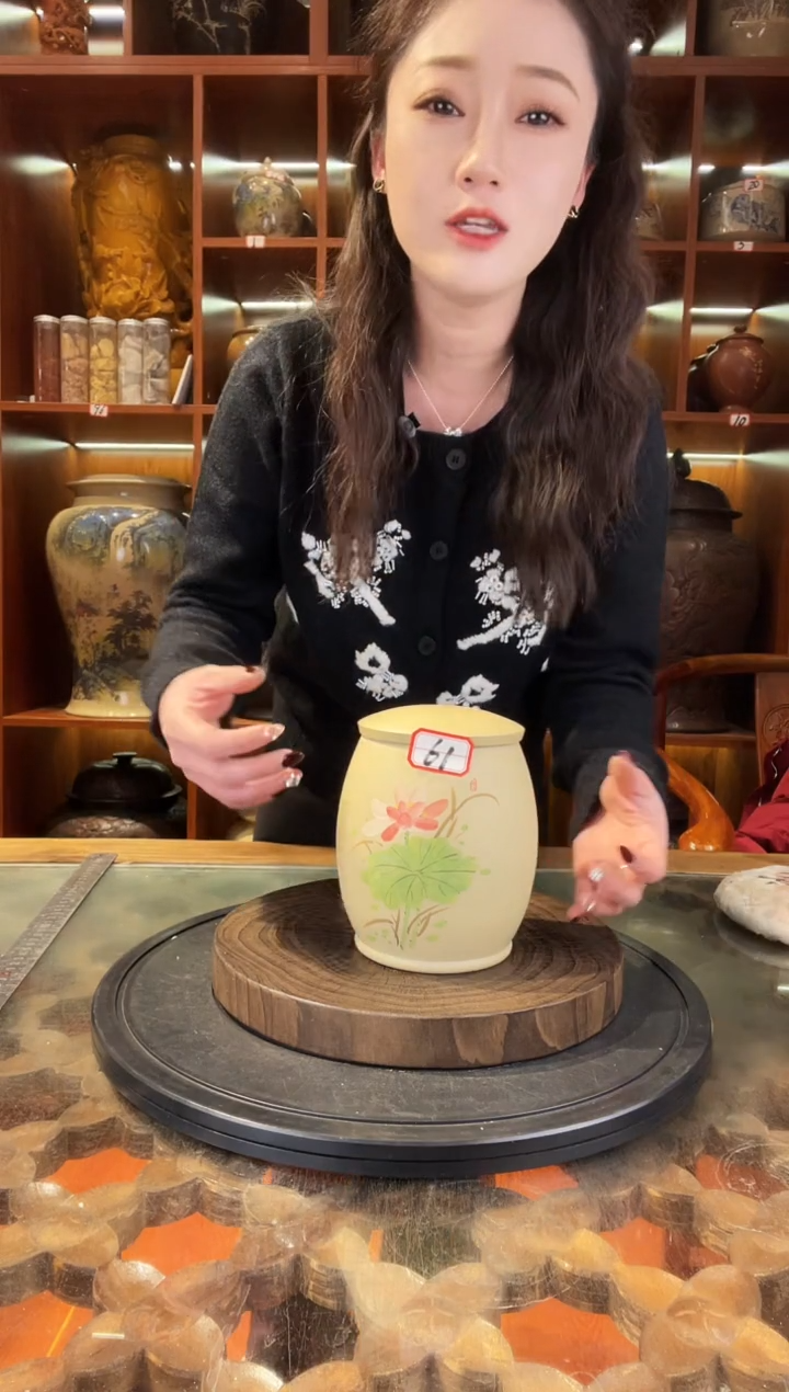 【闪购商品】缸云南建水紫陶白泥小茶罐@61