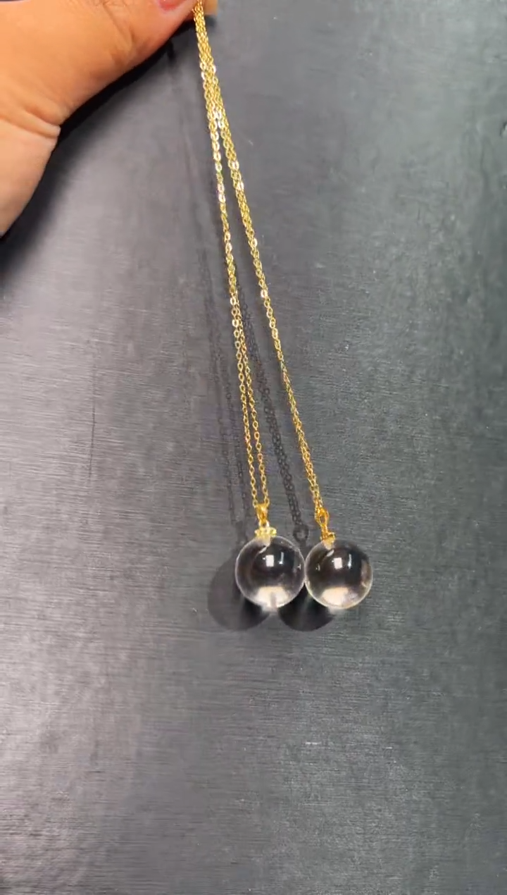 未镶嵌吊坠(赠链)水晶白水晶有球必应吊坠 多样性发一Z24205 