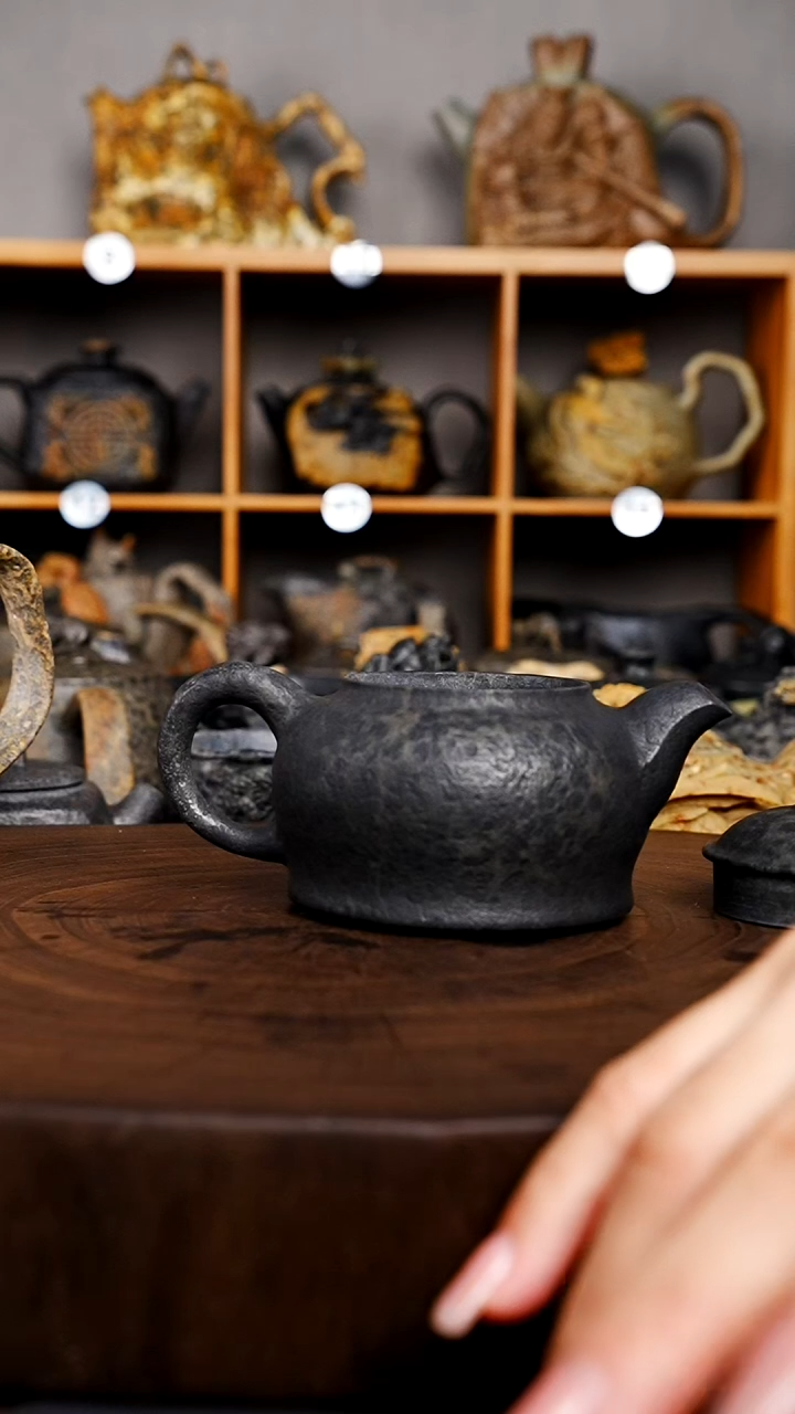 神**奕冰碛岩石头茶壶