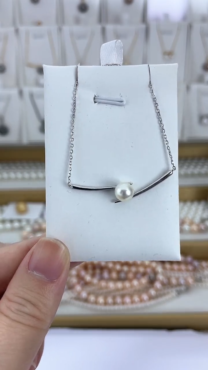 【闪购商品】海水珍珠颈饰未镶嵌天然极光珍珠AKOYA羽皇金项链