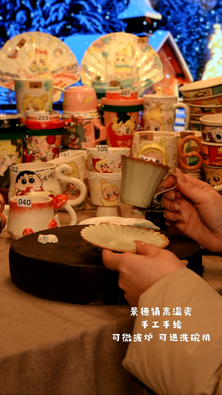 陶瓷251景德镇原创设计师款高温陶瓷手工手绘餐具碗盘子