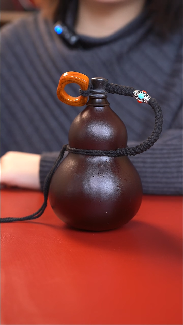 049手工大漆酒葫芦