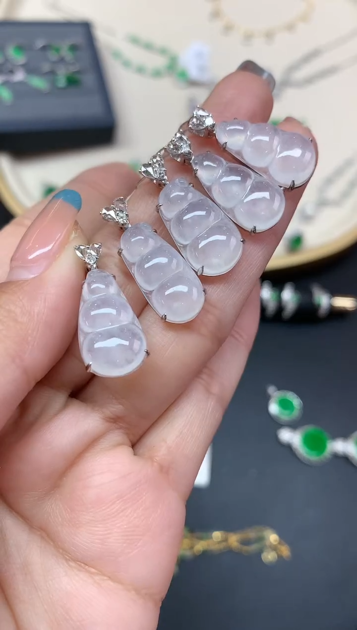 【闪购商品】翡翠吊坠(不含链)18K金镶嵌吊坠多样性发其一A251|2999