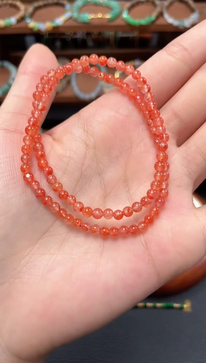 【闪购商品】南红玛瑙手串未镶嵌一个  257