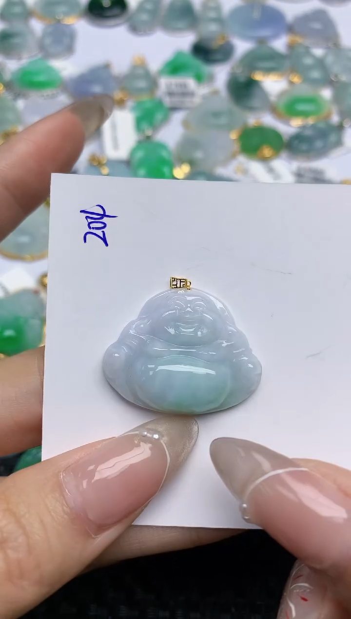 【闪购商品】翡翠颈饰18K金镶嵌 天然翡翠A货