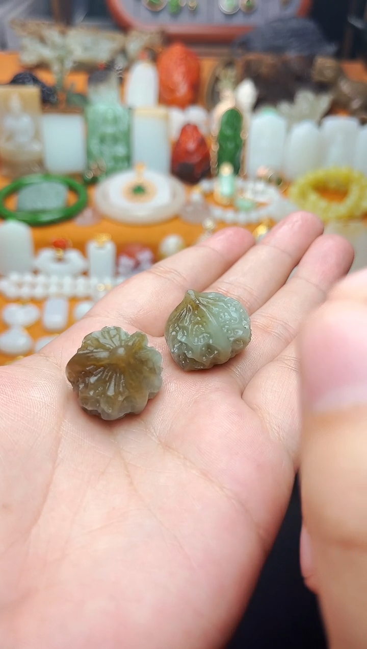 【闪购商品】和田玉把件未镶嵌核桃一对01【定制】