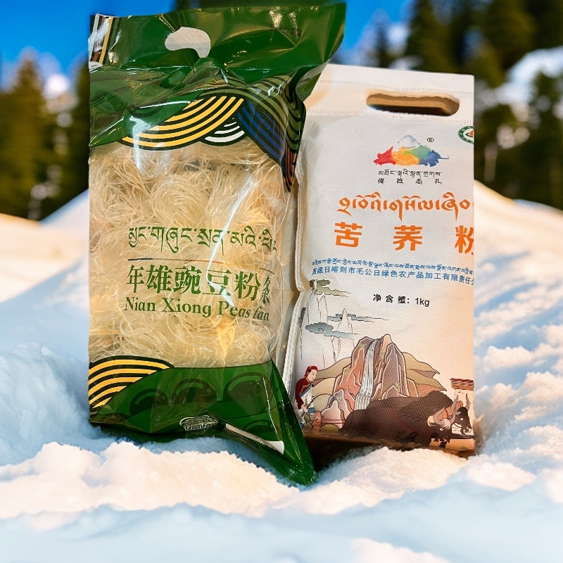 （西藏胖哥专属）如意庄园佟拉念扎苦荞粉1000g+年雄粉条500g