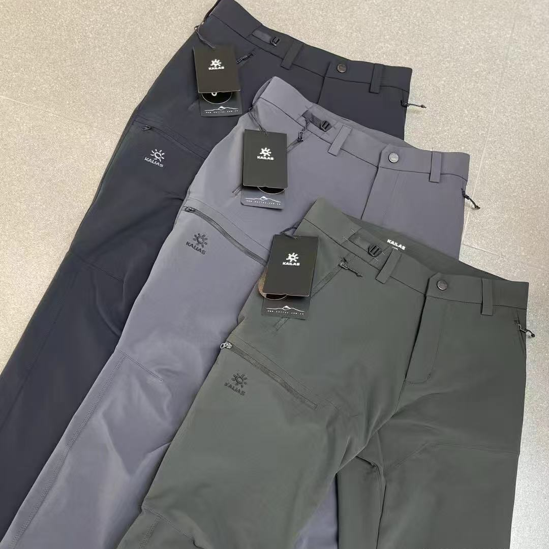 25小太阳同款秋季中腰运动直筒防泼水耐磨男士户外立体裁剪男裤