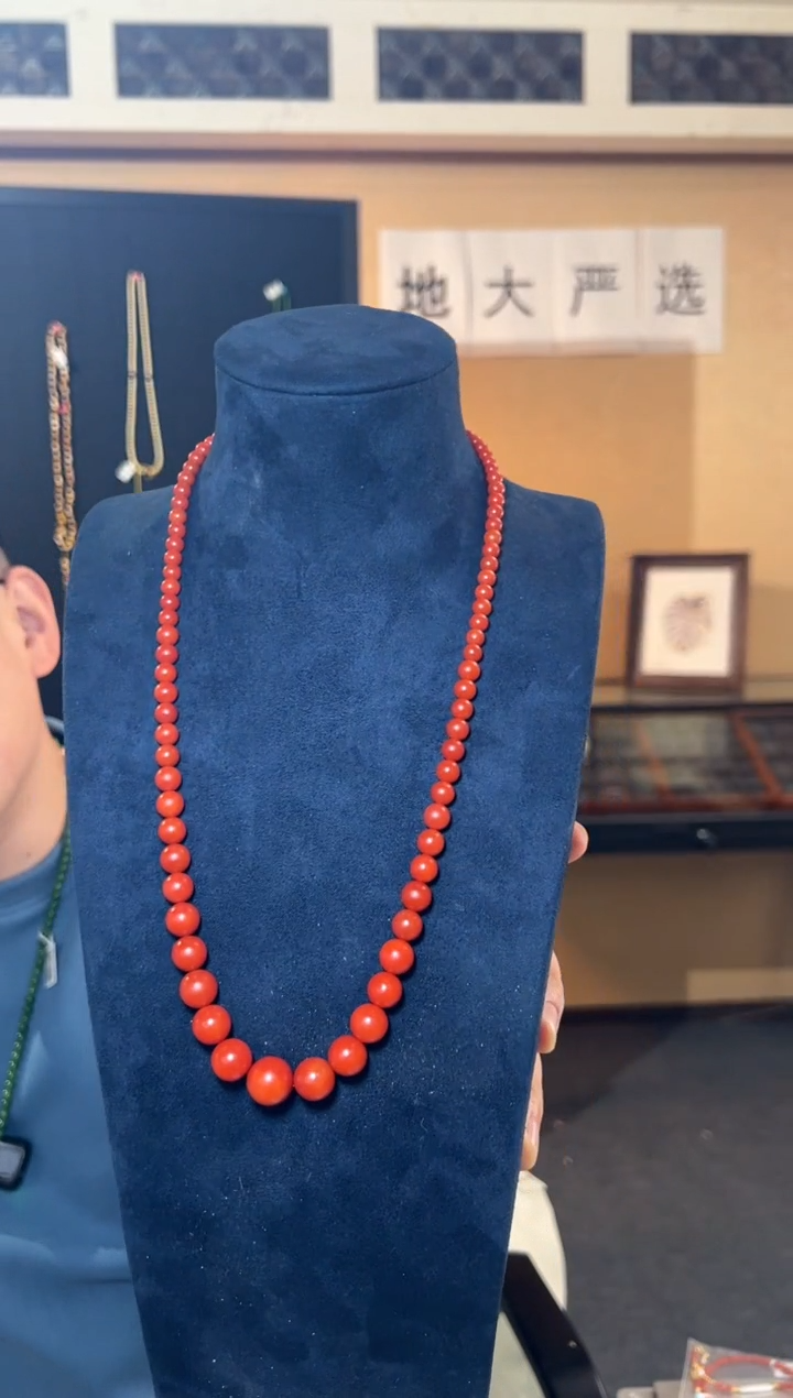 【闪购商品】南红玛瑙项链未镶嵌精品保山锦红南红塔链