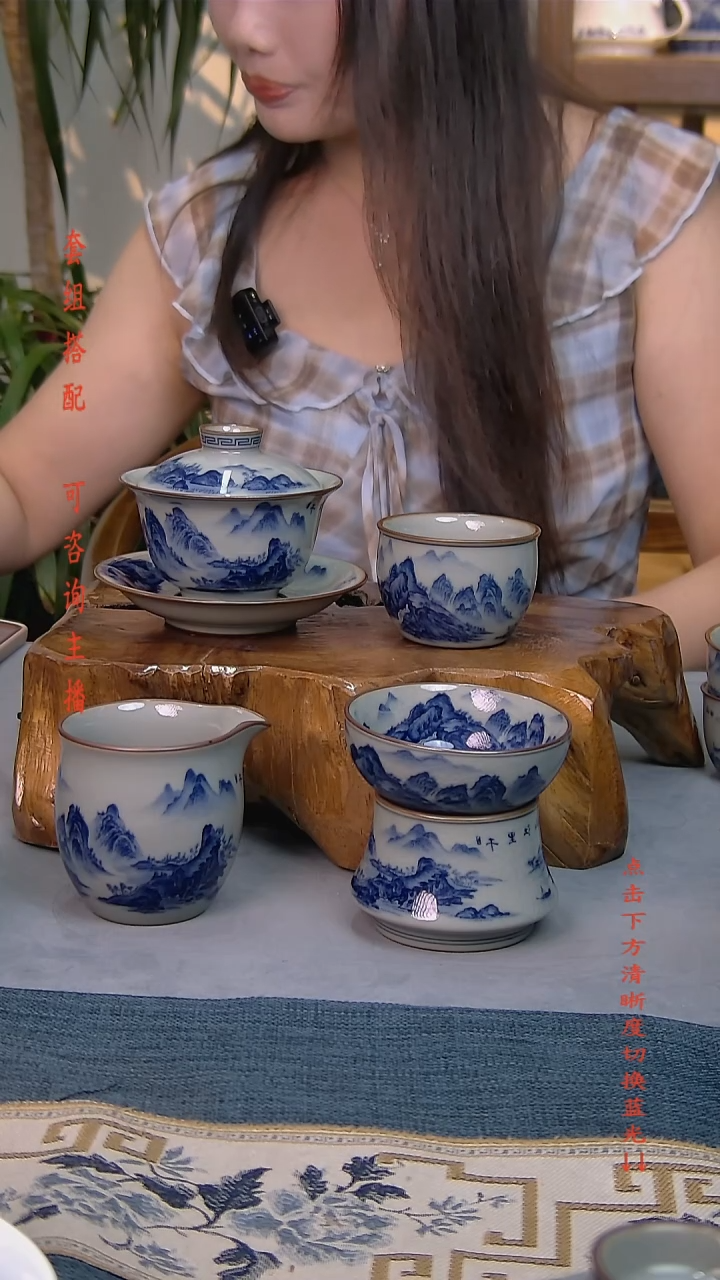 简装家用款4件套 老陶泥开片纹陶瓷茶具