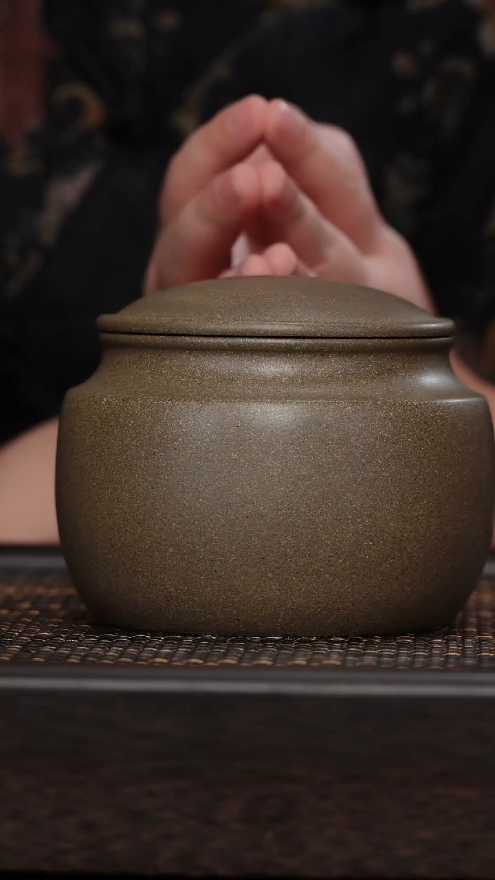 【闪购商品】紫砂茶杯非遗茶器-青小饼茶罐