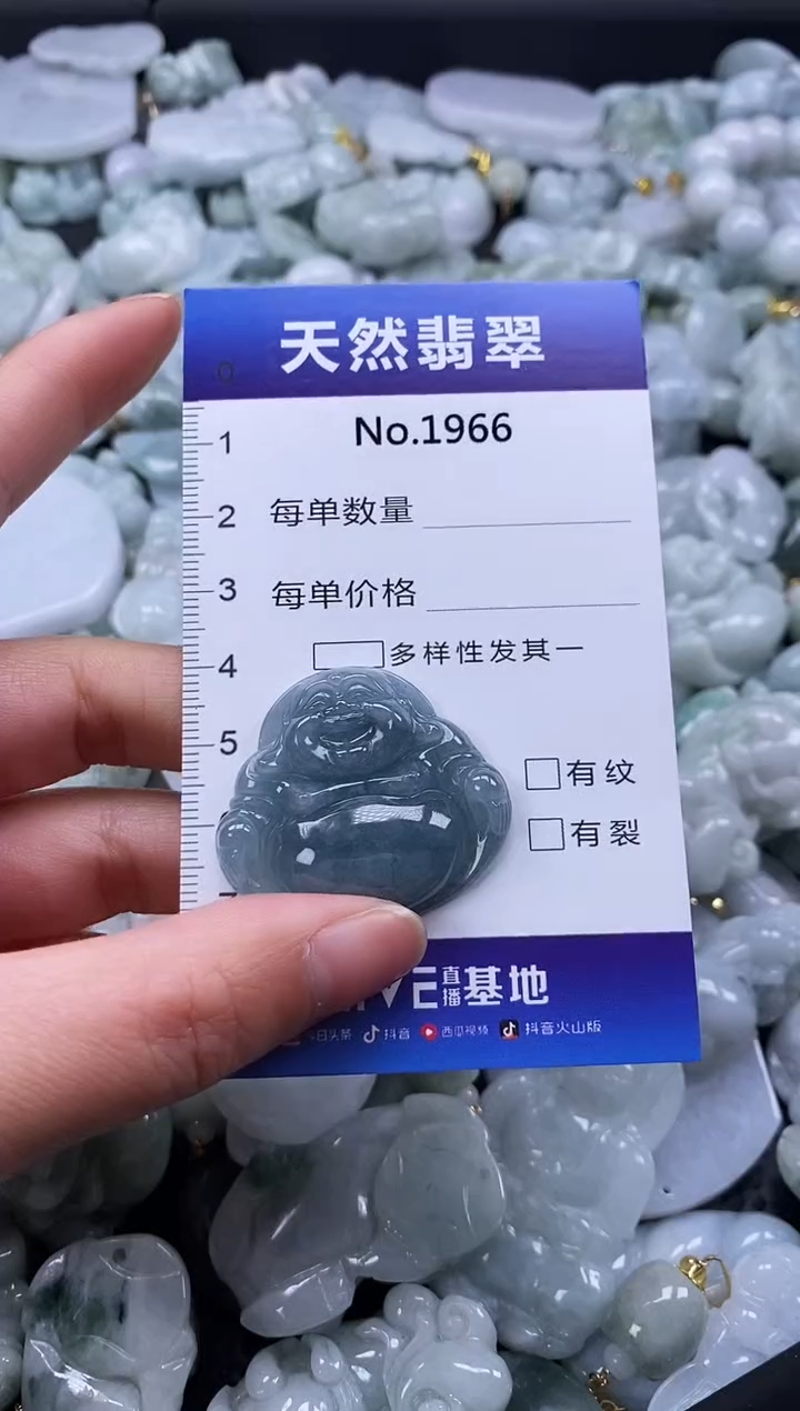 【闪购商品】翡翠颈饰未镶嵌缅甸A货翡翠1966