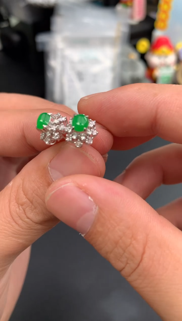 定制翡翠18K金镶嵌模式推广期48小时鉴赏期