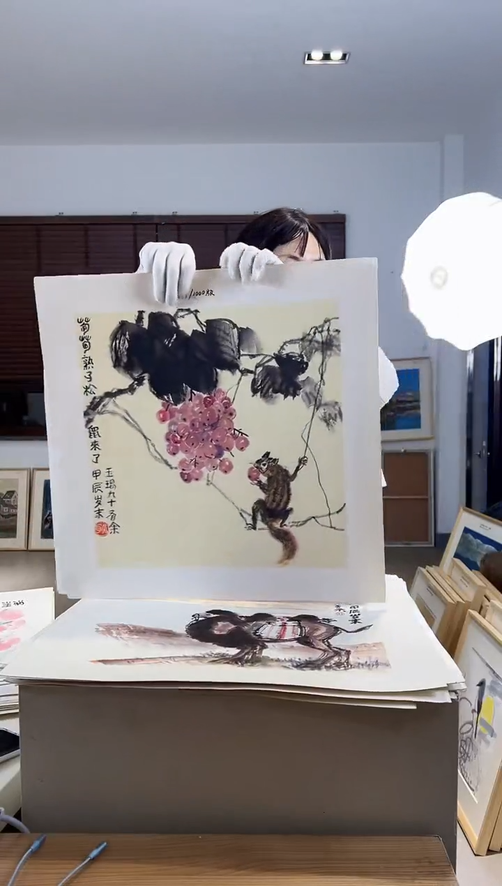 【闪购商品】版画耿玉琨限量作品亲签盖章版画S