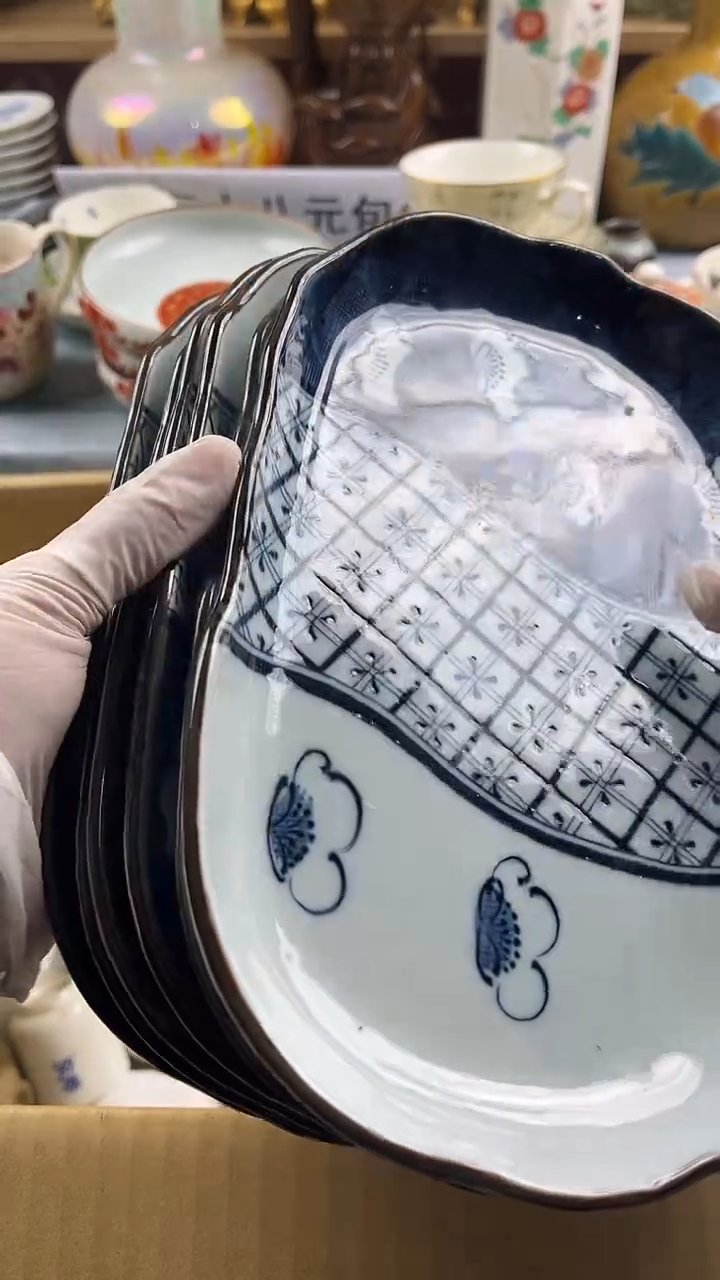 瓷片英歌瓷器满28包邮