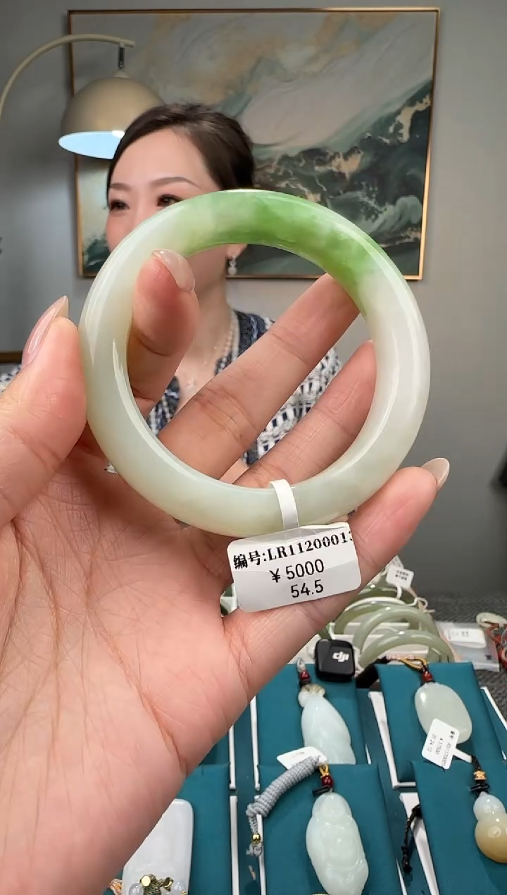 未镶嵌手镯和田玉LR54.5