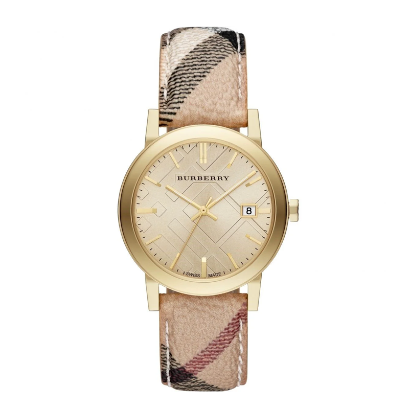 【奈斯专属】BURBERRY博柏利女士石英表38表盘BU9026