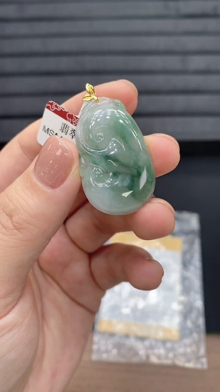 18K金镶嵌定制翡翠JJ0031