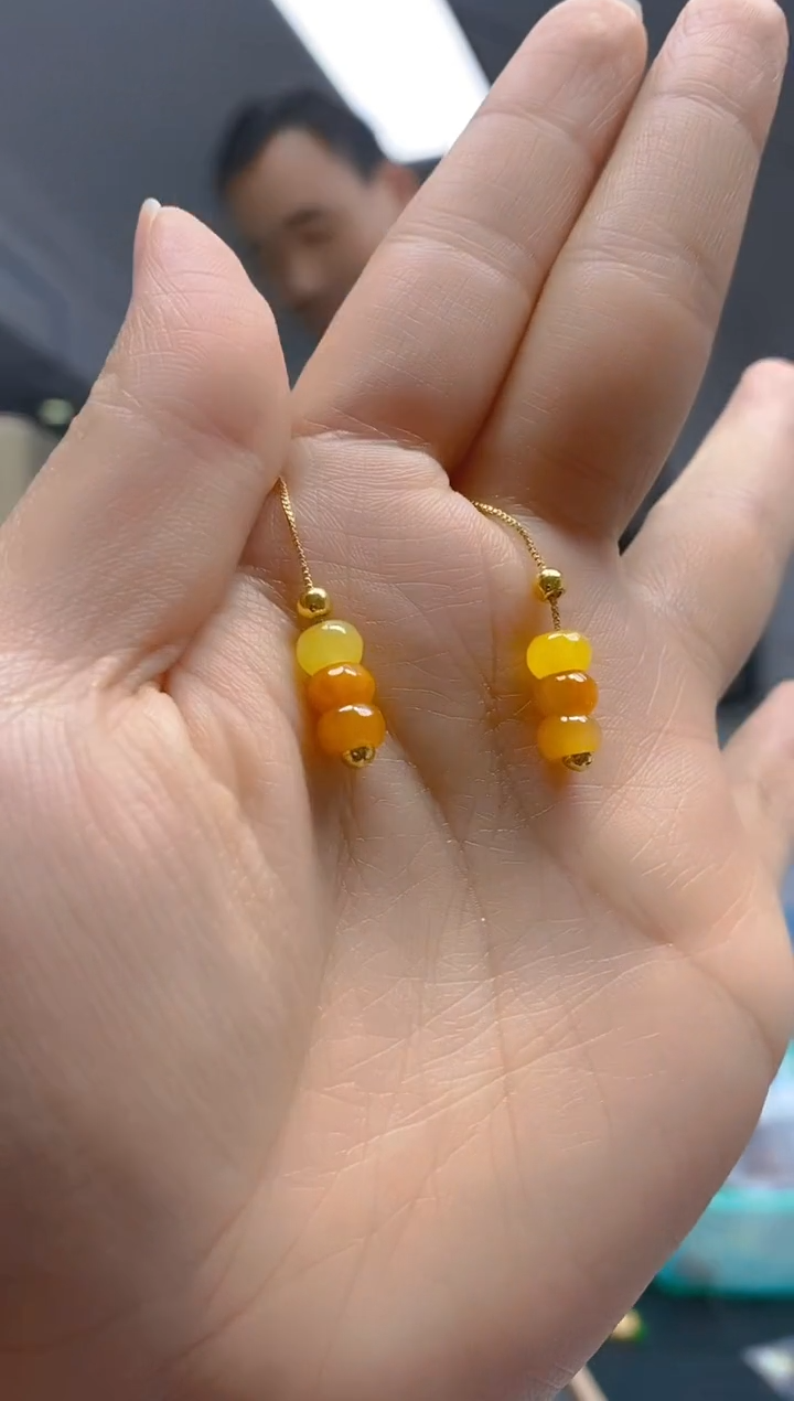 【闪购商品】翡翠耳饰合金0260翡翠耳线