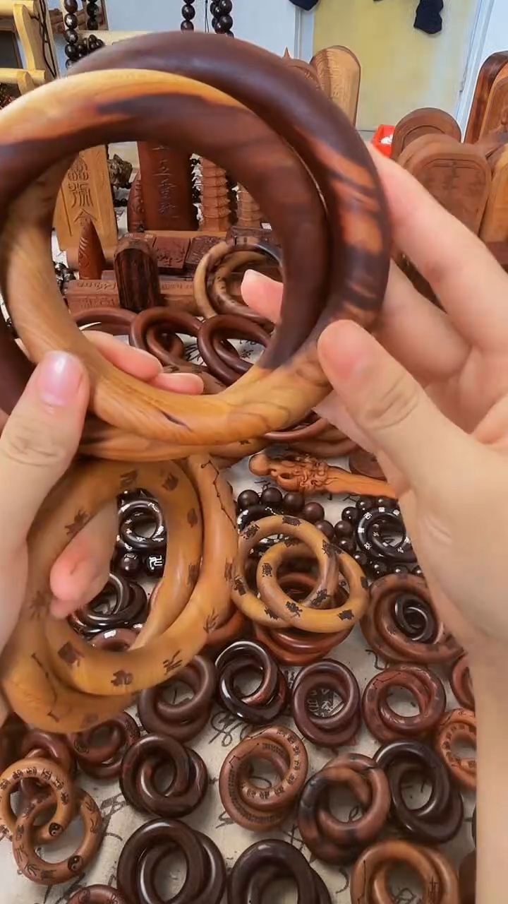 枣木乾坤圈一物一拍桃木80微瑕