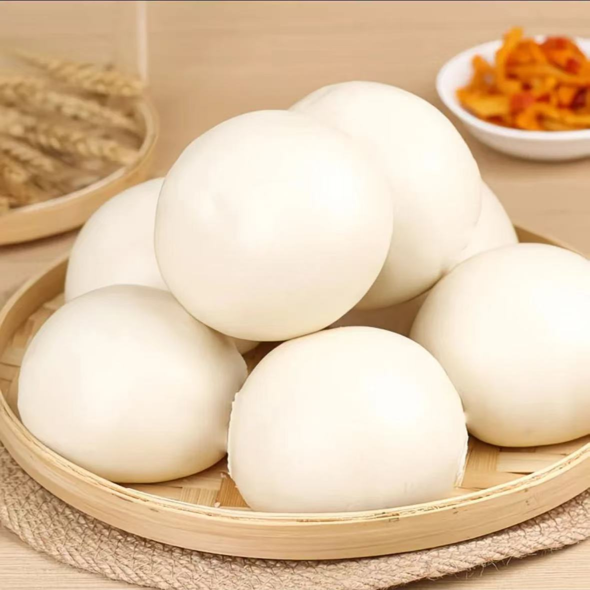 老面馒头劲道十足麦香浓郁方便速食10个/20个